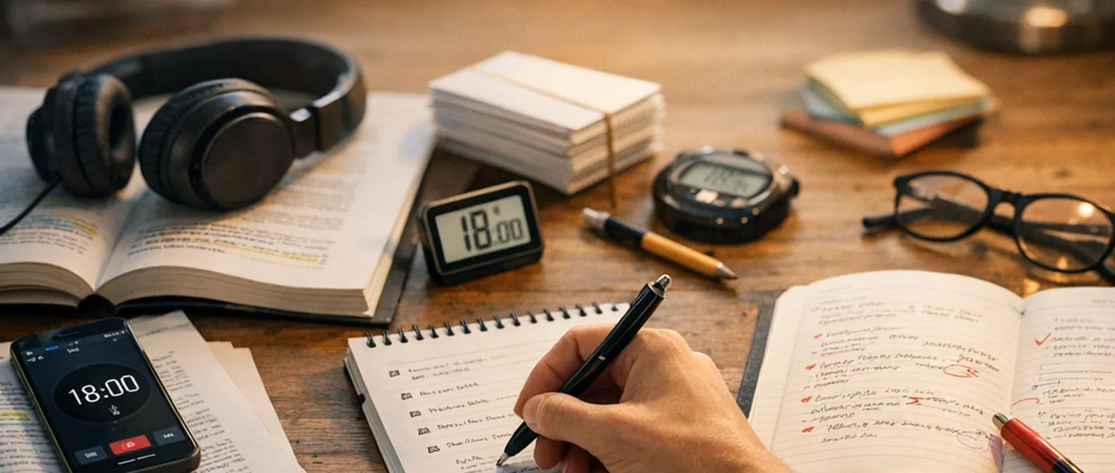 The 18-Minute Study Timer Stack: Focus → Recall → Review (No More “Just One More Hour”)